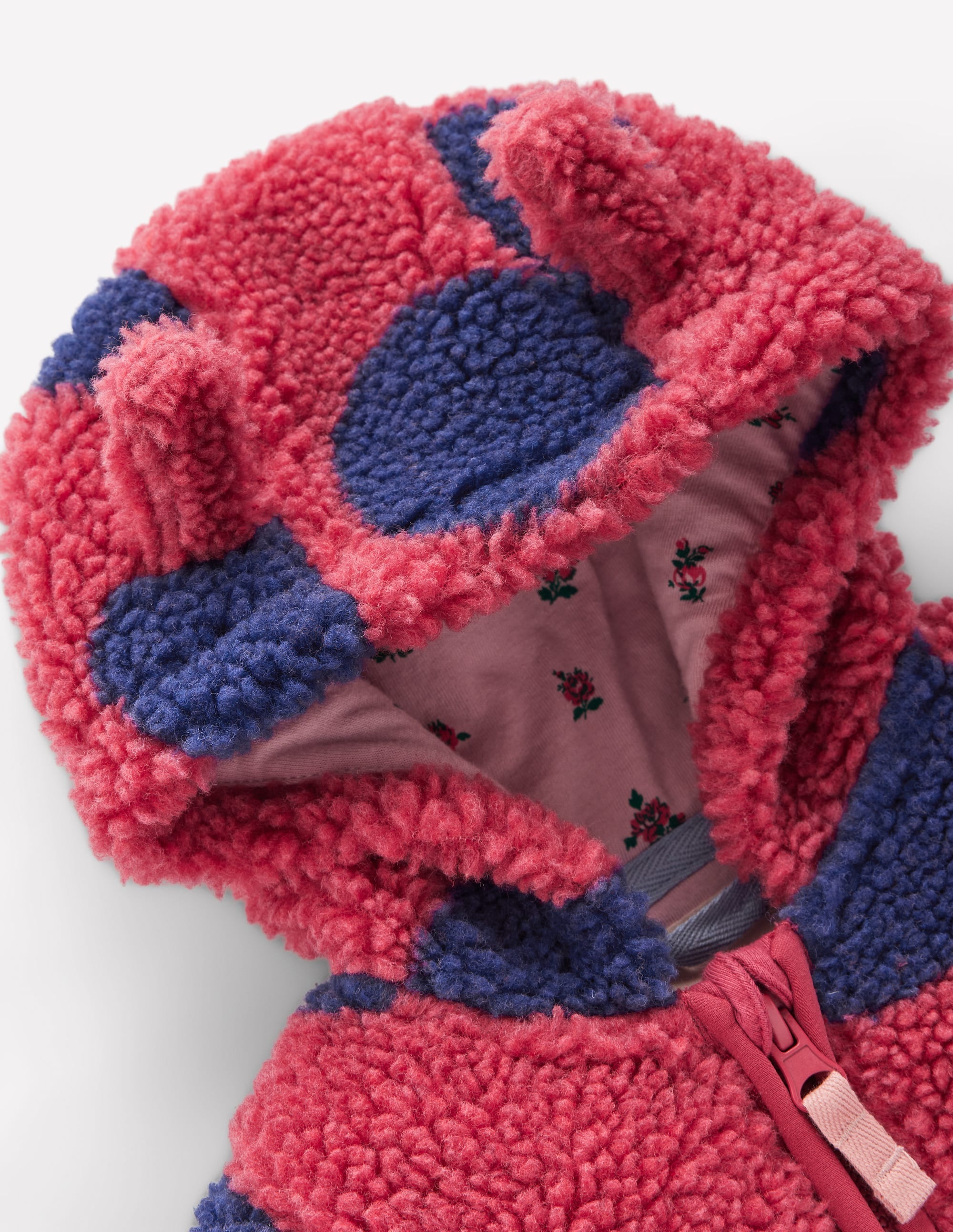 Originelle, kuschelige Teddyfell-Jacke-Rot - Image 3
