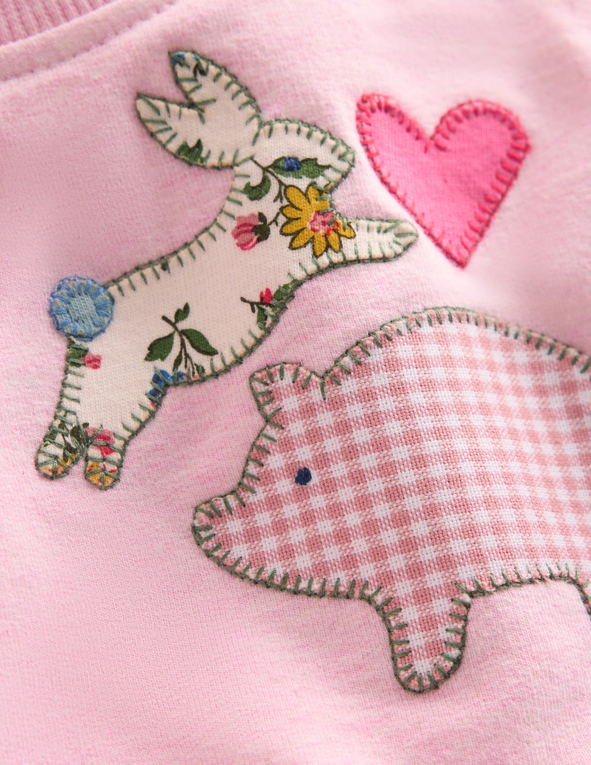 Sweatshirt-Set mit Applikation-Blassrosa Farm-3