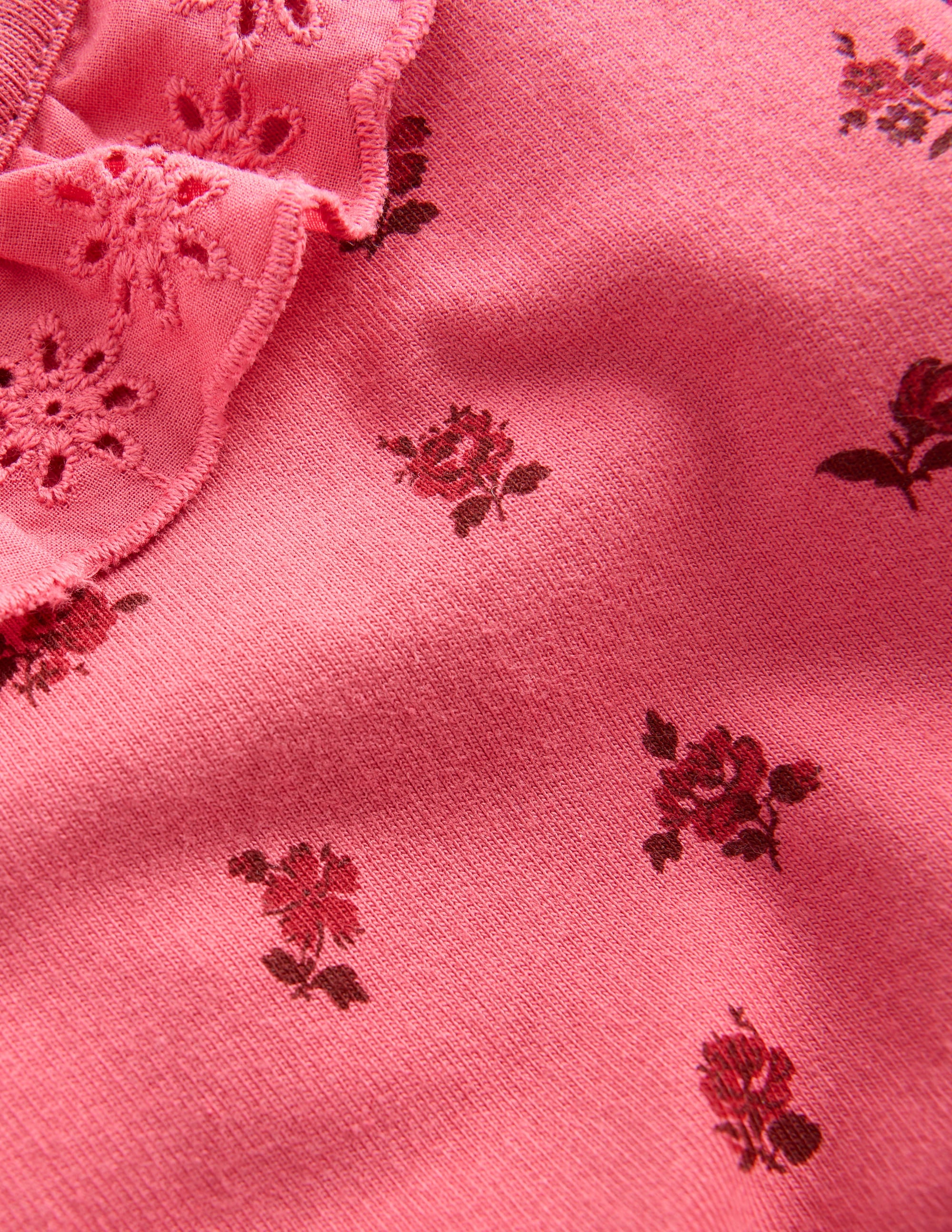Sweatshirt-Set mit Rüschenausschnitt-Holly Beere Vintage Rose - Image 3
