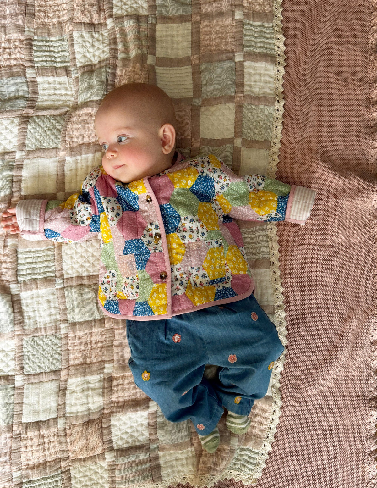 Steppjacke-Bunt Patchwork-Muster - Image 5