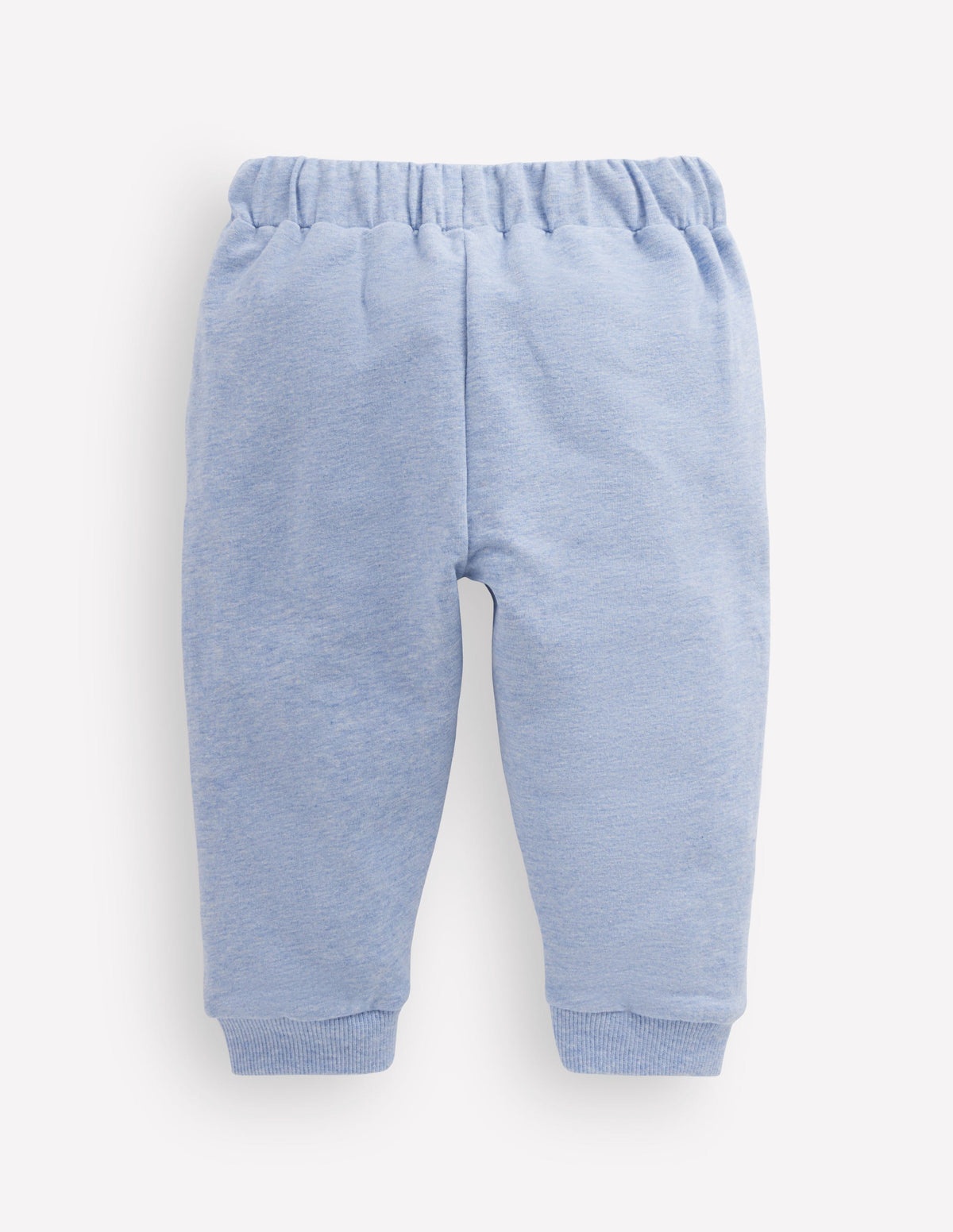 Bas de jogging à genoux renforcés-Bleu clair chiné-2
