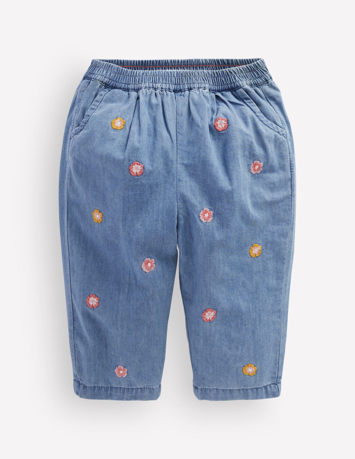 Bestickte Chambray-Hose-Bestickt Chambray - Image 1