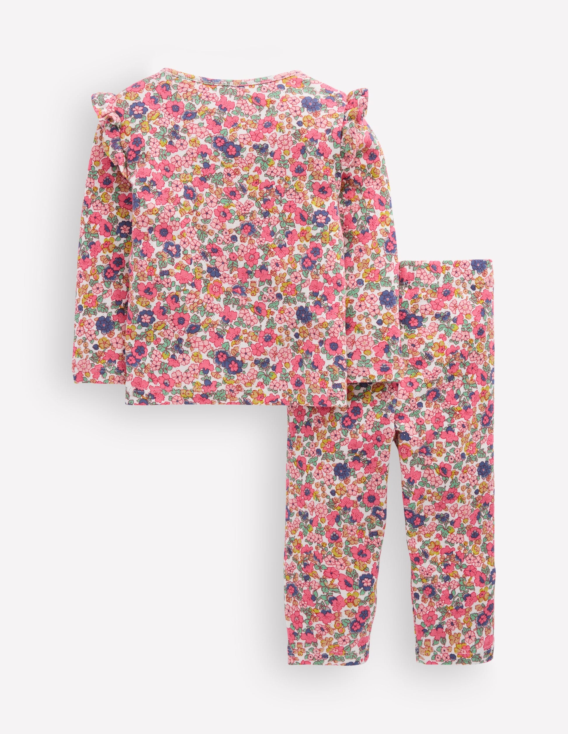 Pointelle-Set aus Baumwolle-Bunt Kleines Blumenmuster-2