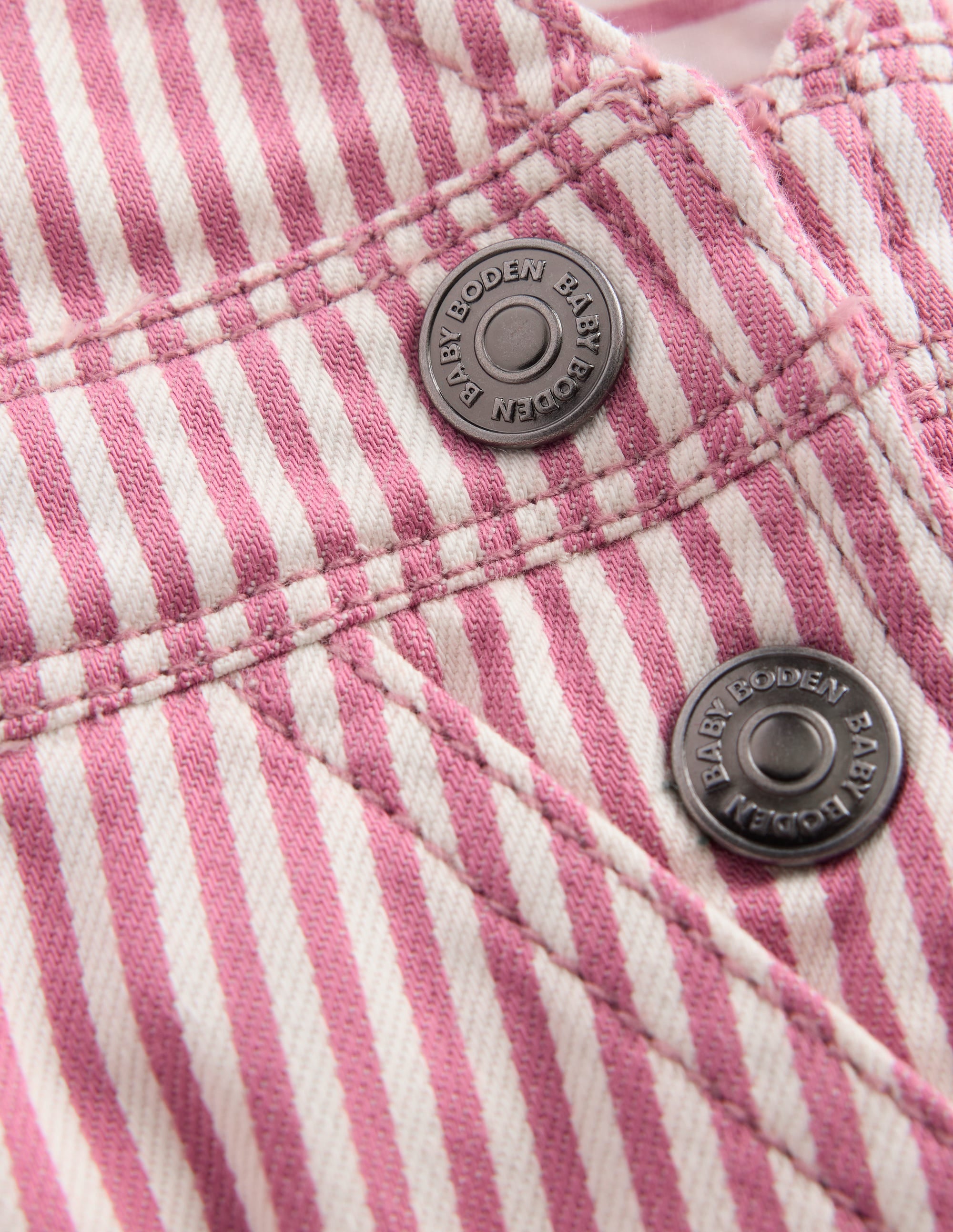 Gewebte Latzhose-Rosa mit Streifen - Image 3
