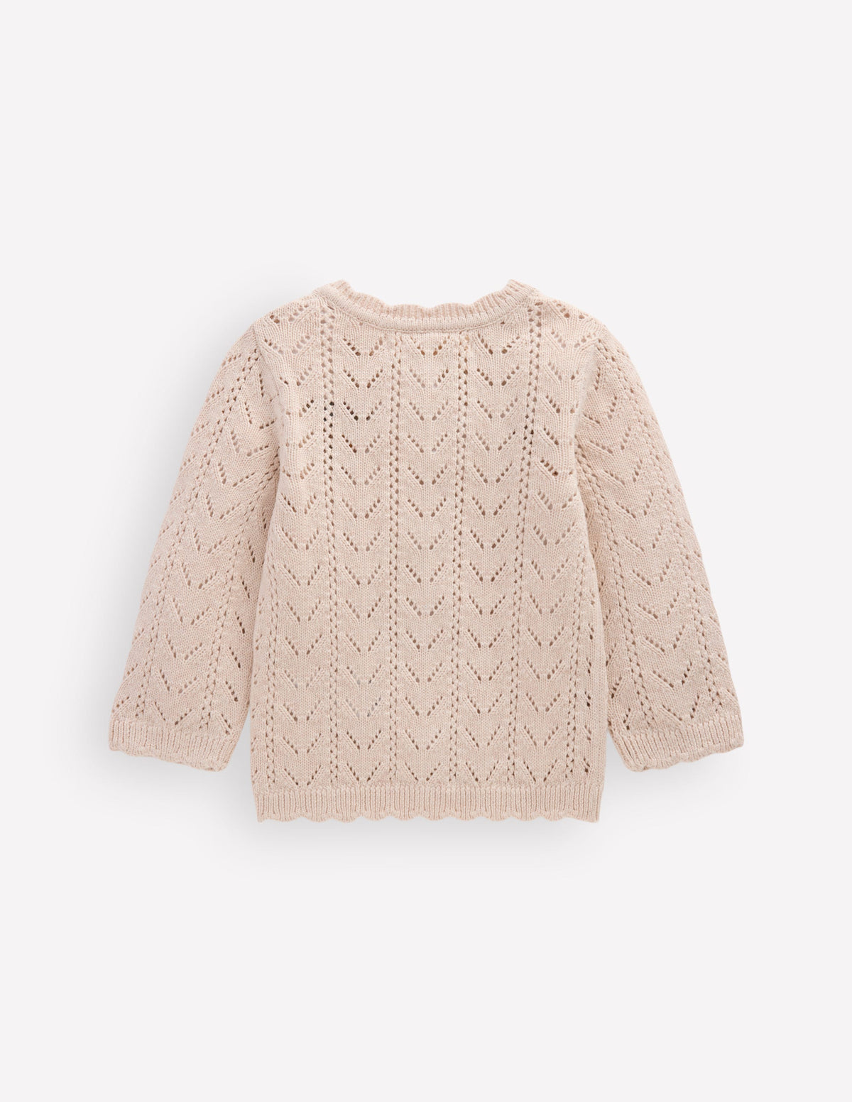 Gilet brodé en coton-Broderie mini écru chiné - Image 2