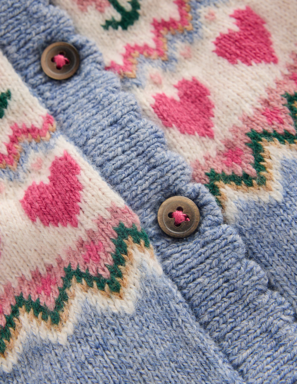 Cardigan à motif jacquard-Bleu glacier chiné-3