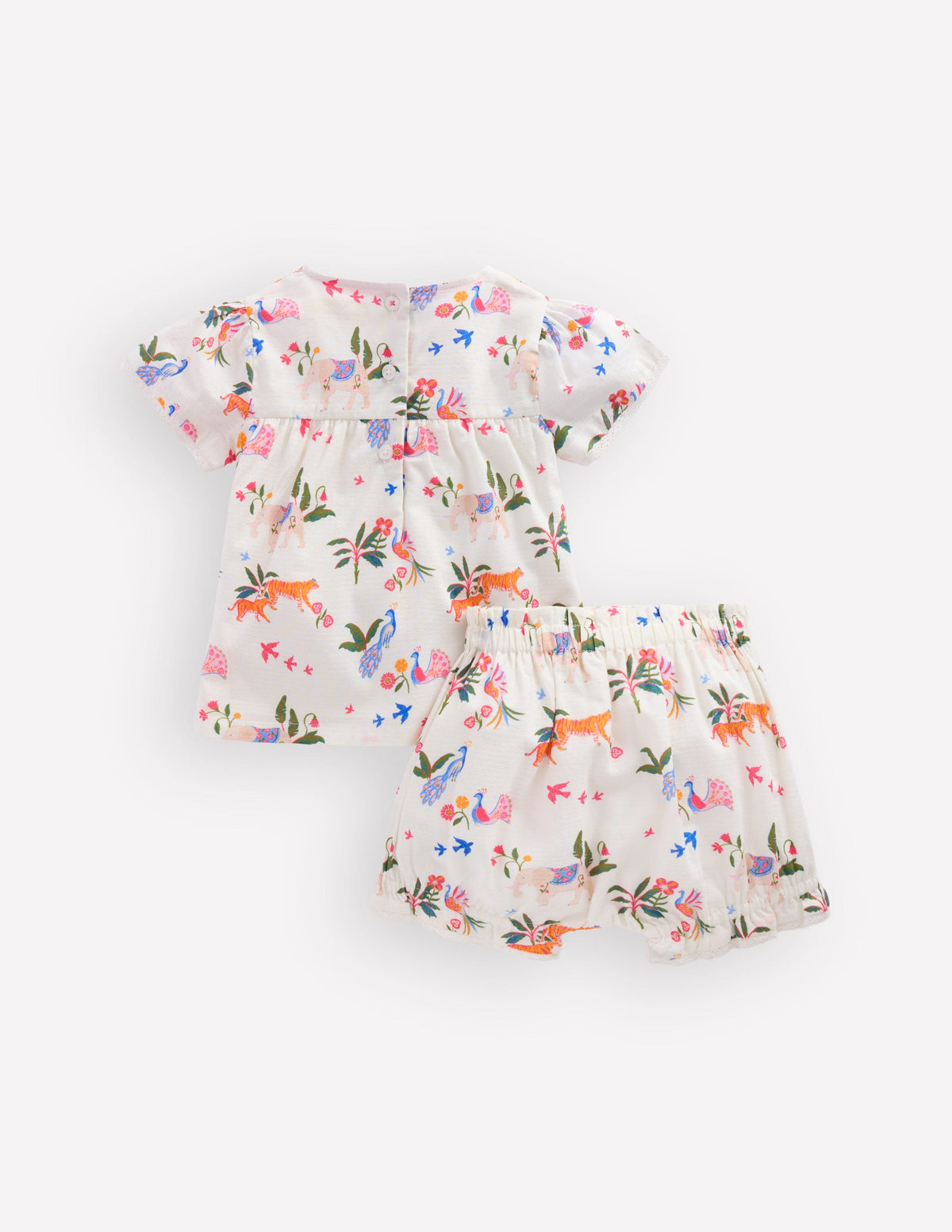 Woven Bloomers Play Set-Ivory Small Tropical Animals - Image 2