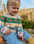 Fair-Isle-Pullover-Bunt Ostern Fair-Isle
