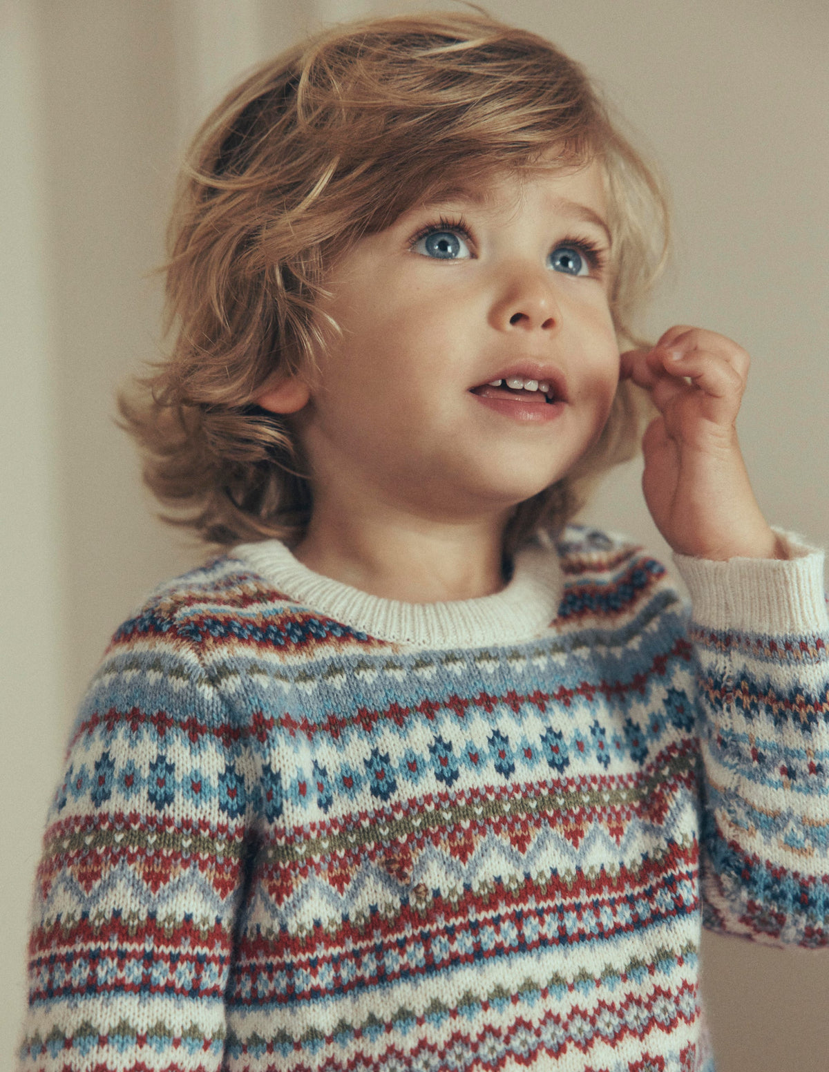 Fair-Isle-Pullover-Bunt Sanftes Fair-Isle - Image 1