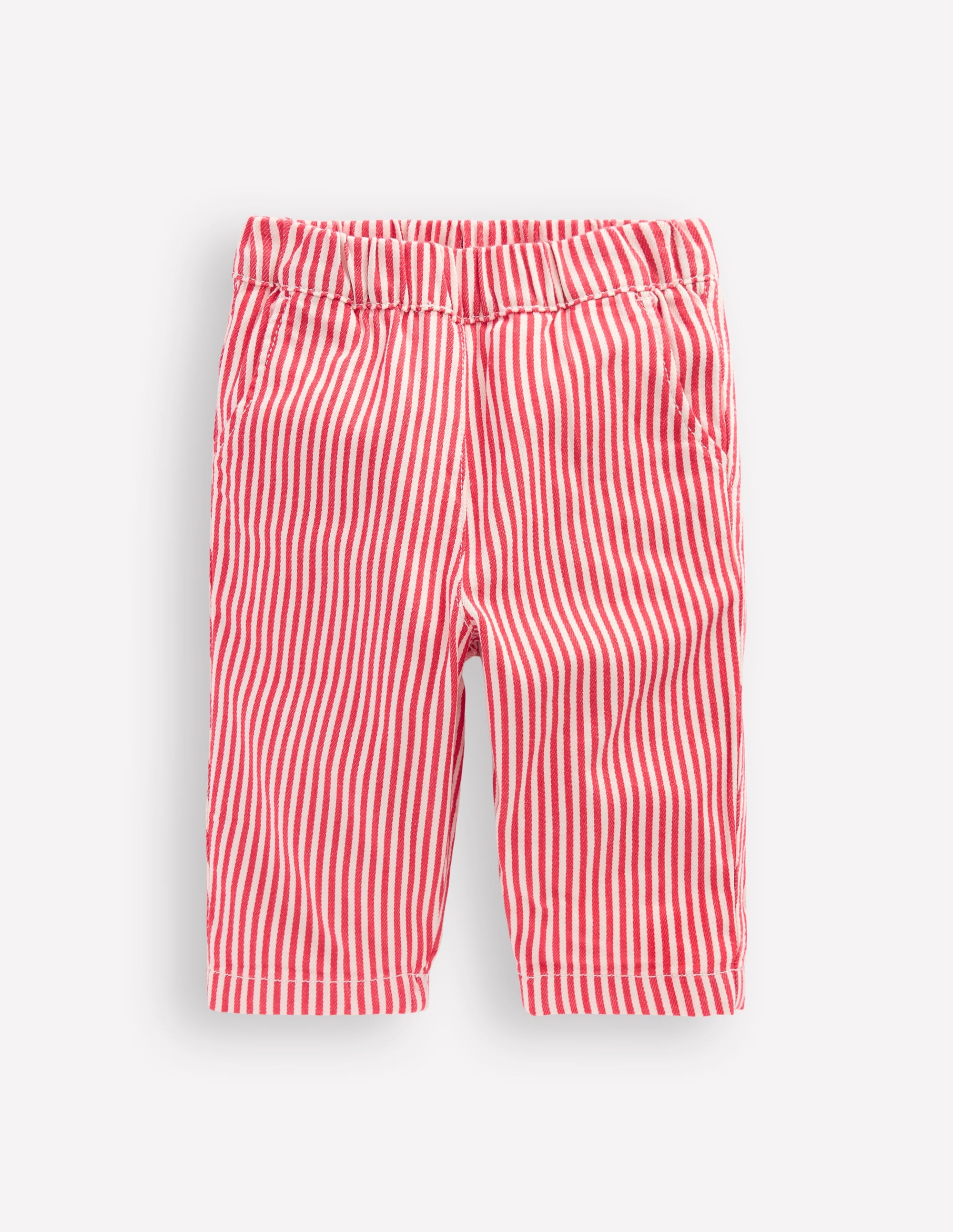Baumwollhose zum Hineinschlüpfen-Rot mit Streifen - Image 1