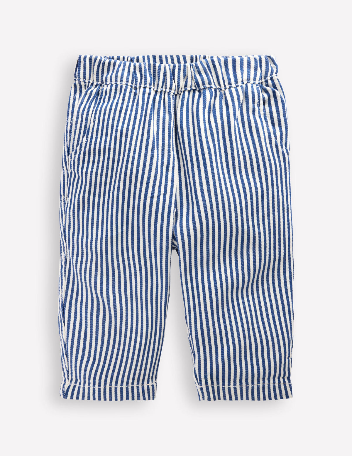 Baumwollhose zum Hineinschlüpfen-Blau und Naturweiß Gestreift - Image 1
