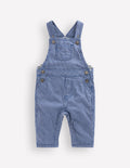 Gewebte Latzhose-Navy Drillichstreifen