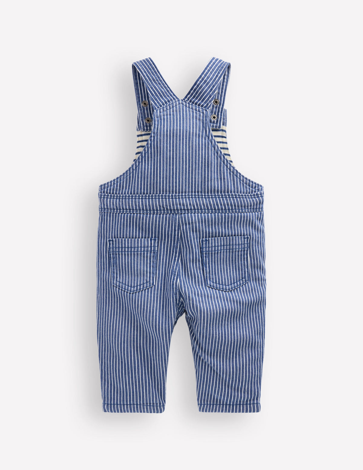 Gewebte Latzhose-Navy Drillichstreifen - Image 2
