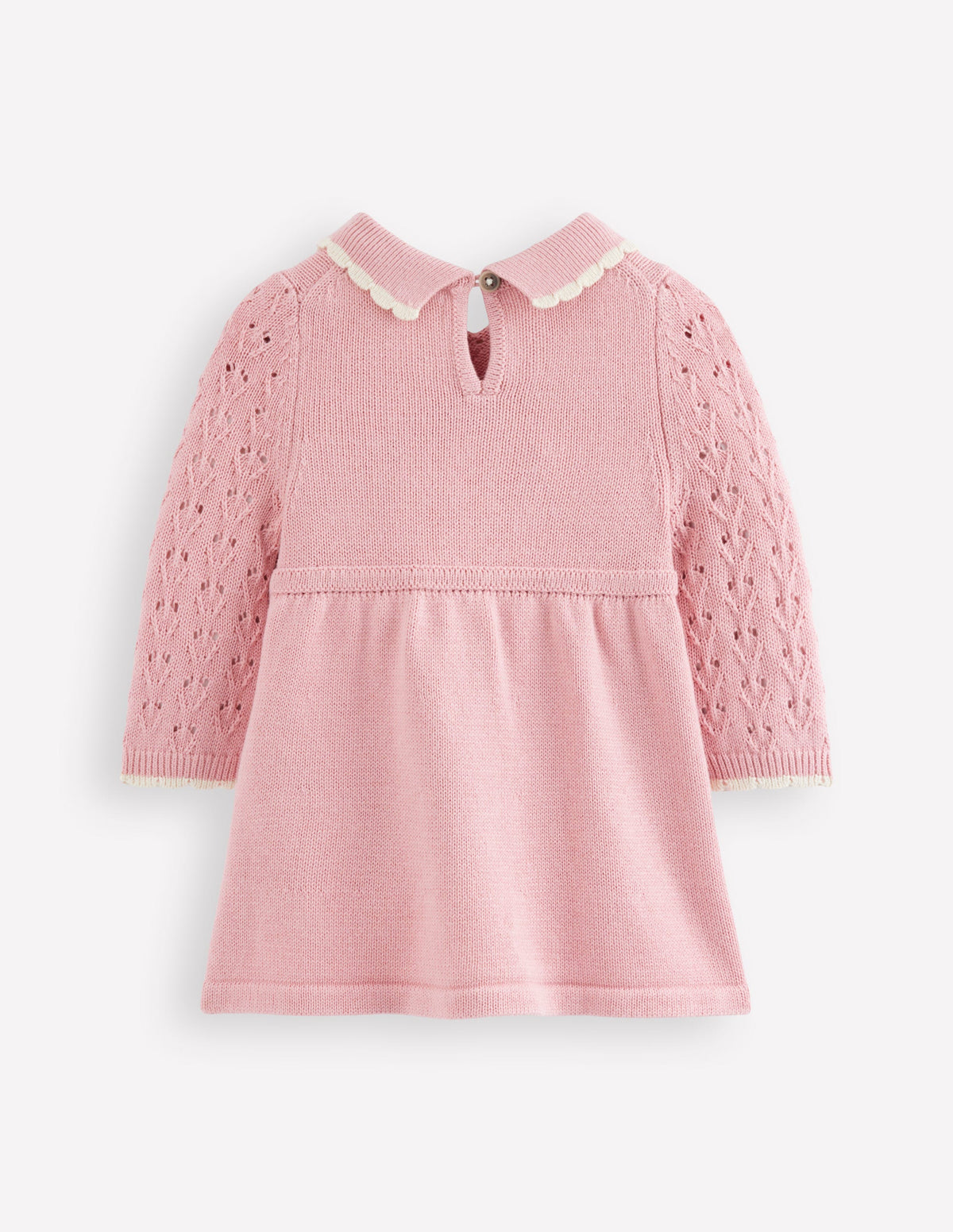 Pointelle-Strickkleid-Vintage-Rosa - Image 2