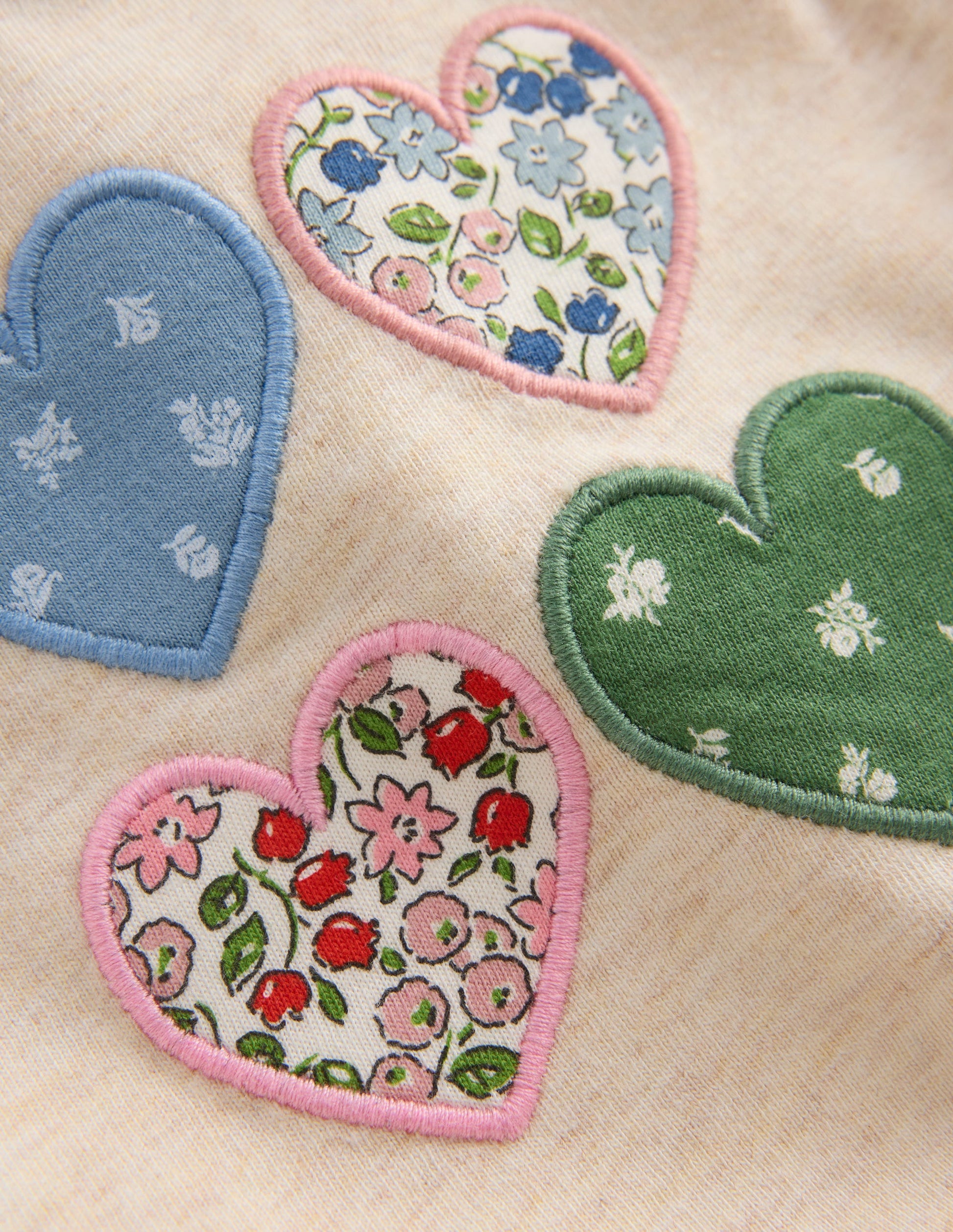 Girls Logo Play Set-Blue Floral Hearts-3