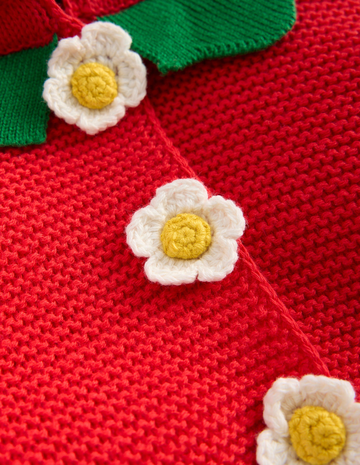Originelle, gestrickte Baumwolljacke-Erdbeere-3