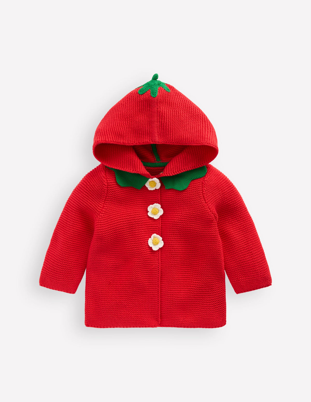 Originelle, gestrickte Baumwolljacke-Erdbeere - Image 1