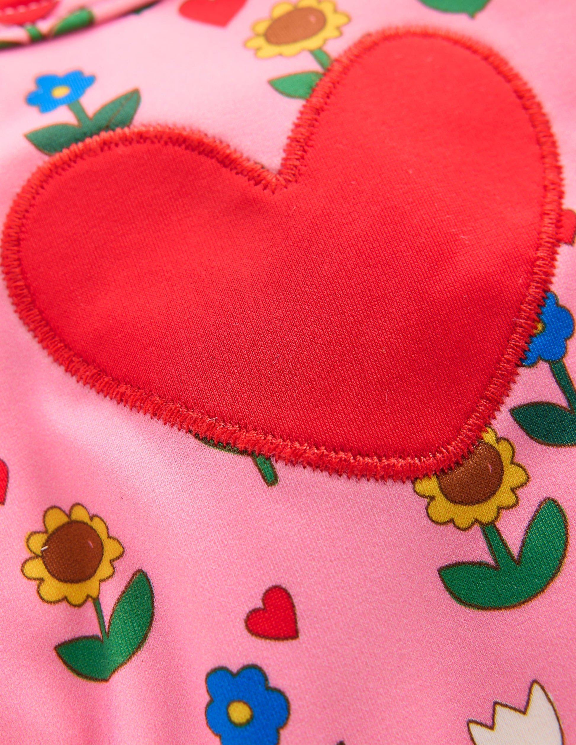 Badeshirt-Set mit Logo-Rosa Blumengarten-3