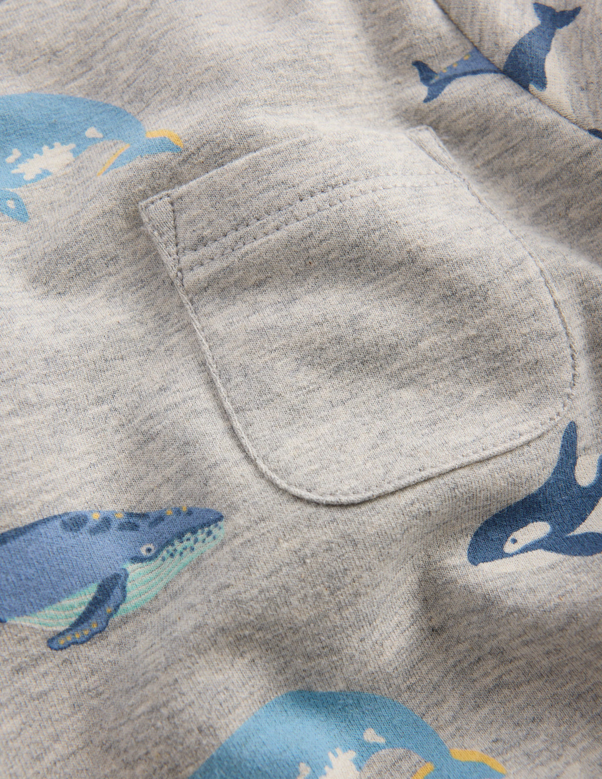 Gestreiftes Sweatshirt-Spielset-Blau Streifen Wale-3