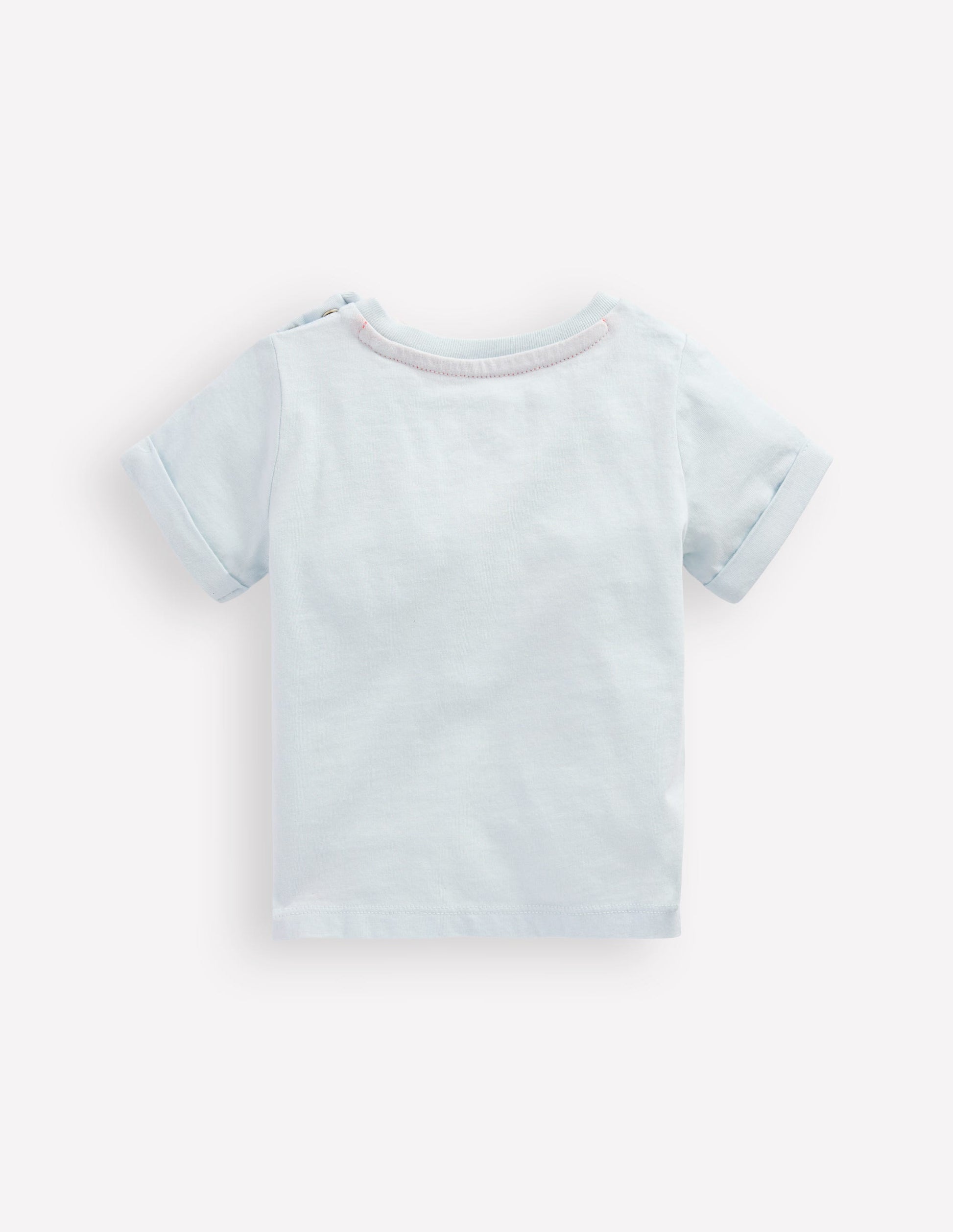 Kurzärmeliges T-Shirt mit Logo-Hellblau Ozean-Motive-2
