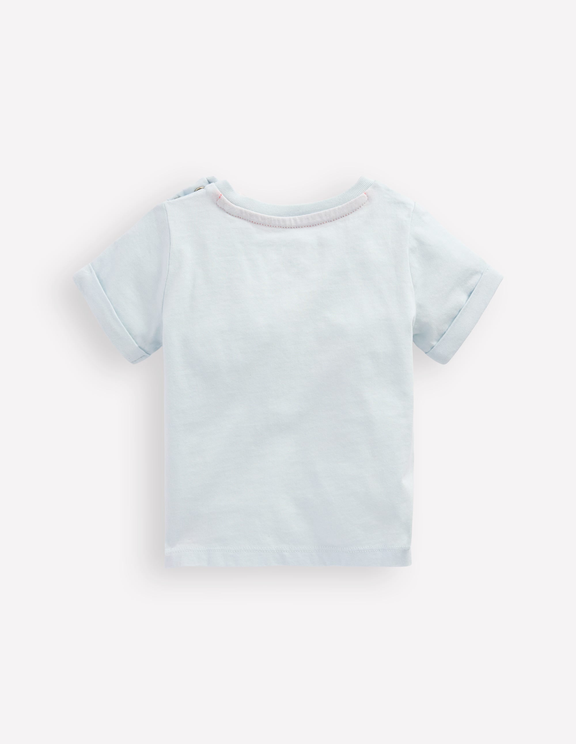 Kurzärmeliges T-Shirt mit Logo-Hellblau Ozean-Motive - Image 2
