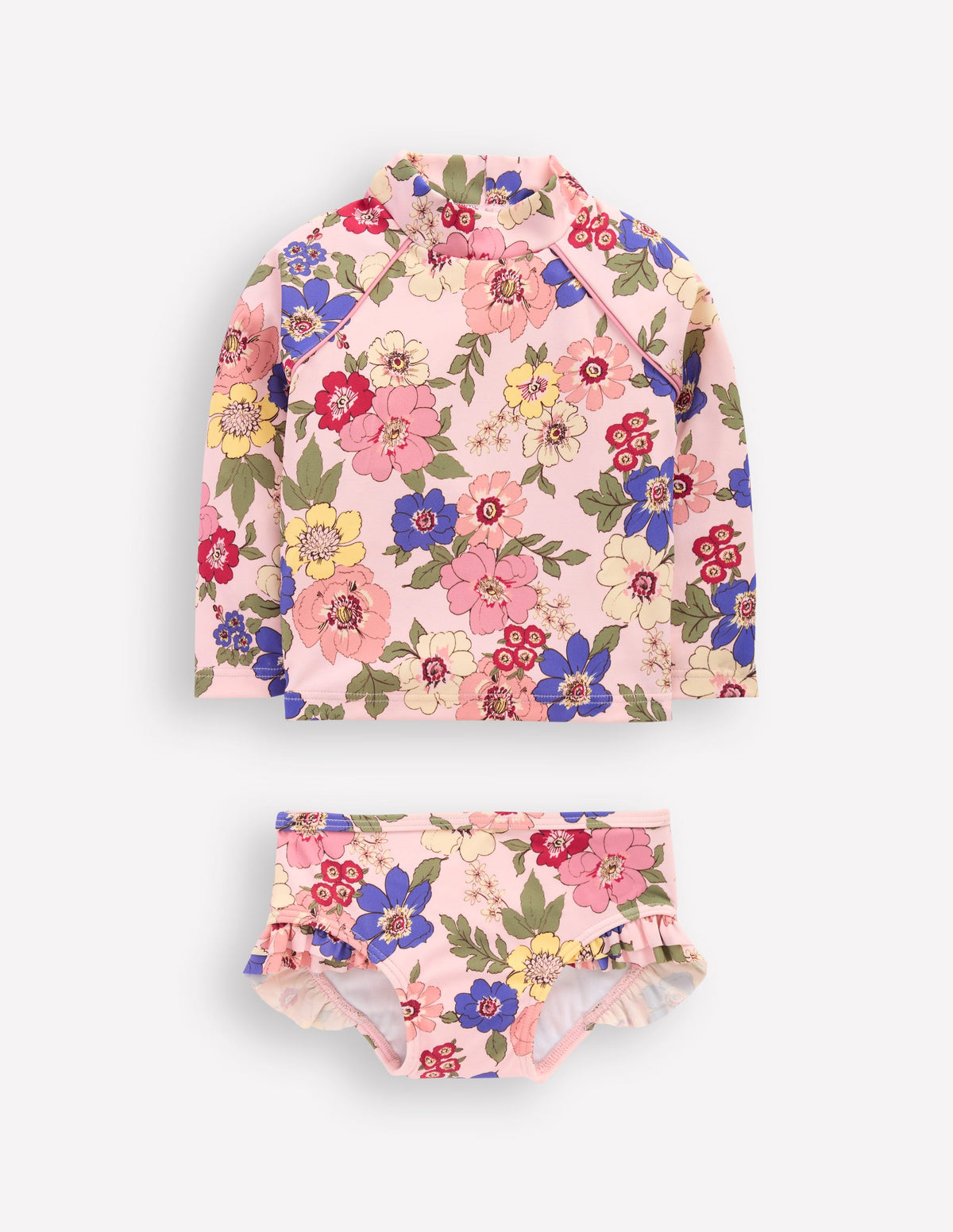 Logo Rash Vest Set-Pink Multi Floral - Image 1