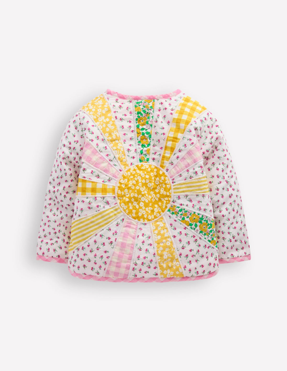 Steppjacke mit Applikation-Patchwork Blümchen Sonne - Image 2