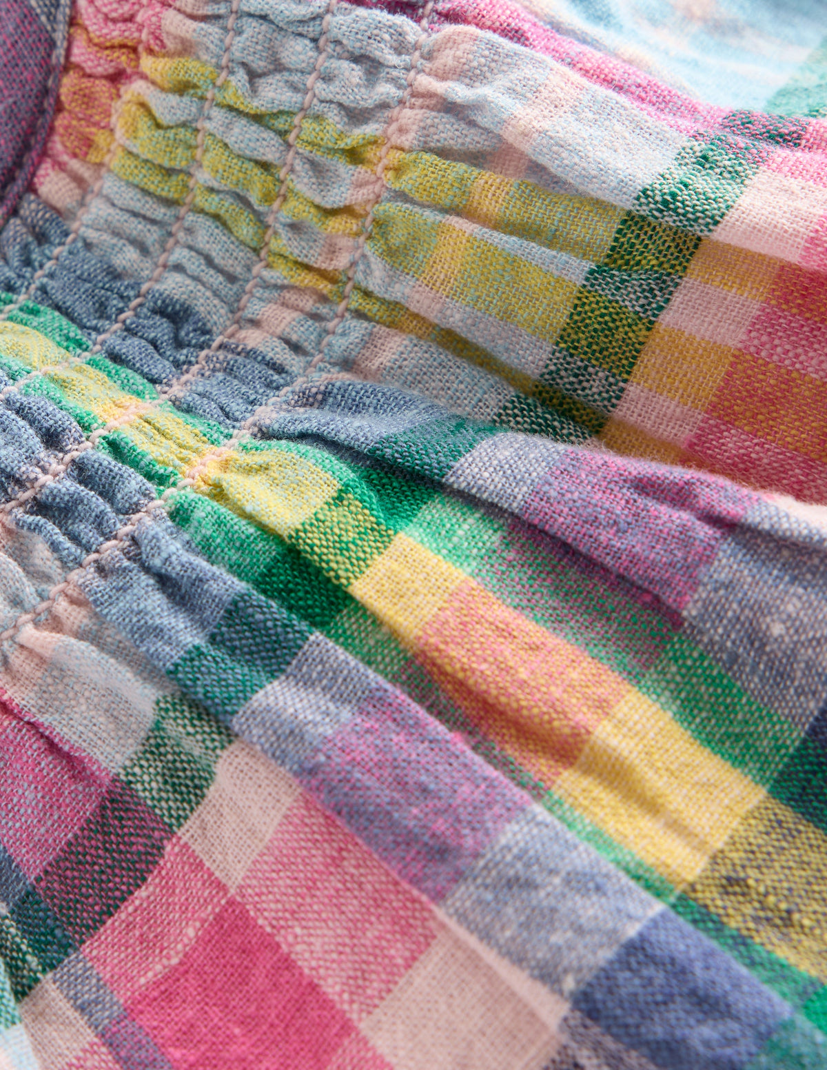 Fließendes, gerafftes Kleid-Madraskaro - Image 3