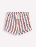 Gewebte Shorts für Jungen-Blaue und Rot Streifen