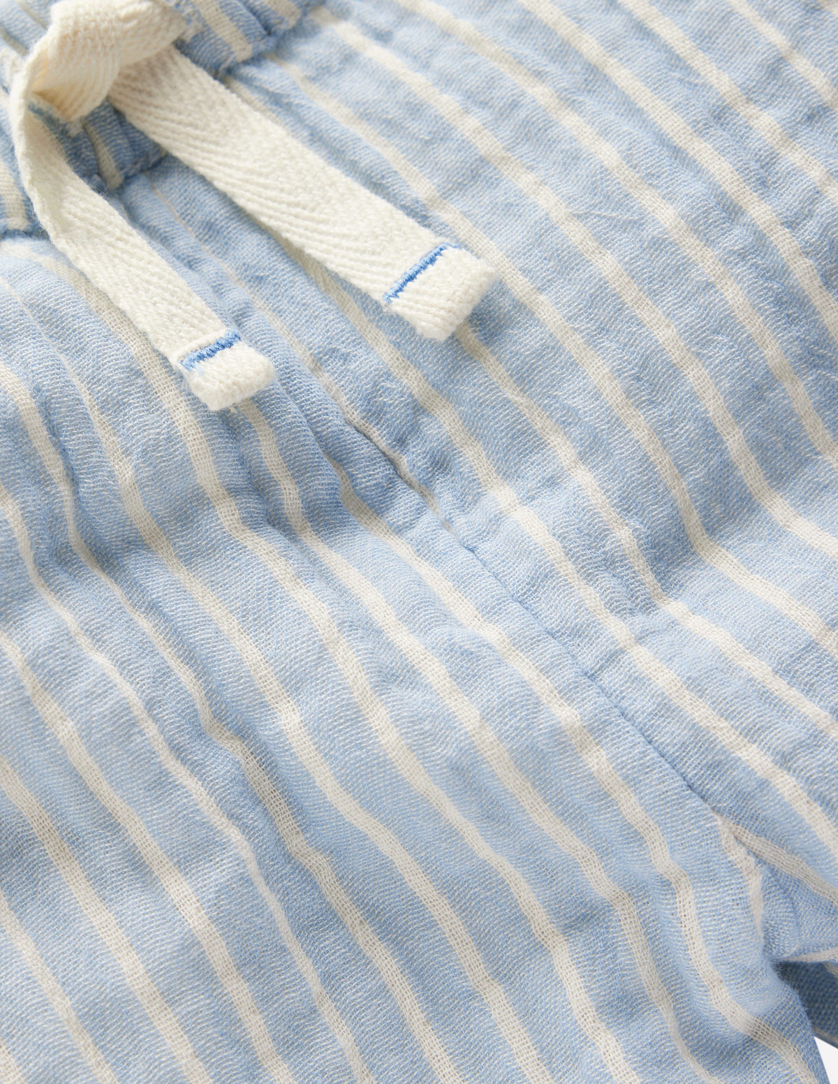 Doppeltuch-Hose-Hellblau Streifen - Image 3