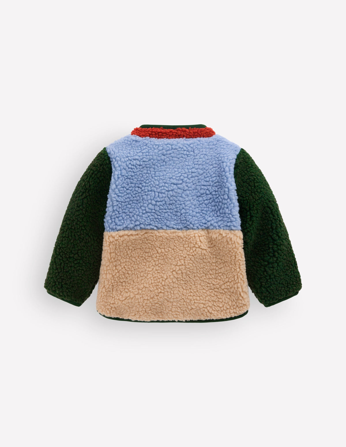 Kuschelige Teddyfell-Jacke-Blockfarben - Image 5