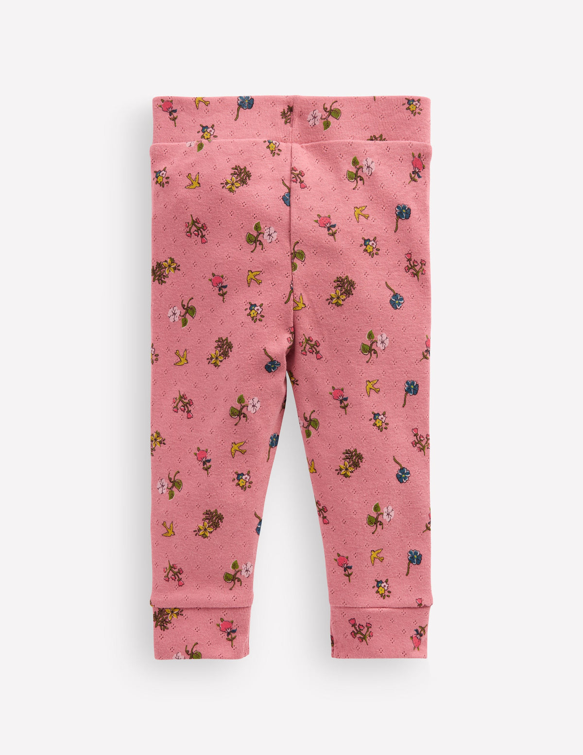 Pointelle-Leggings im 3er-Pack-Rosa Blumenmuster - Image 3