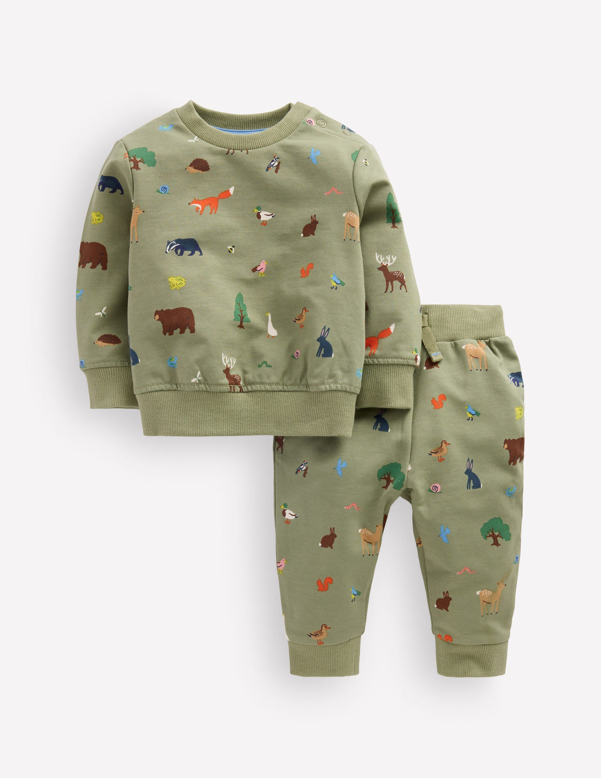 Sweatshirt-Spielset-Grün Waldtiere-1