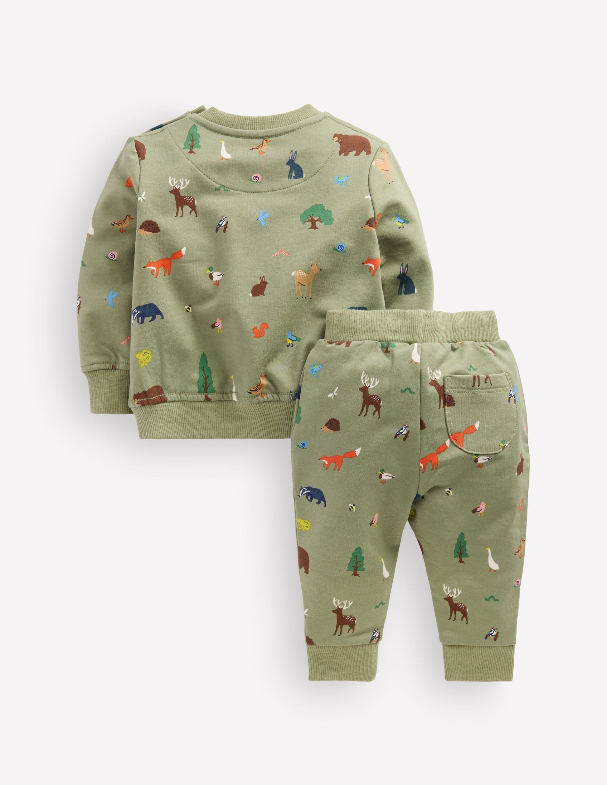 Sweatshirt-Spielset-Grün Waldtiere-2