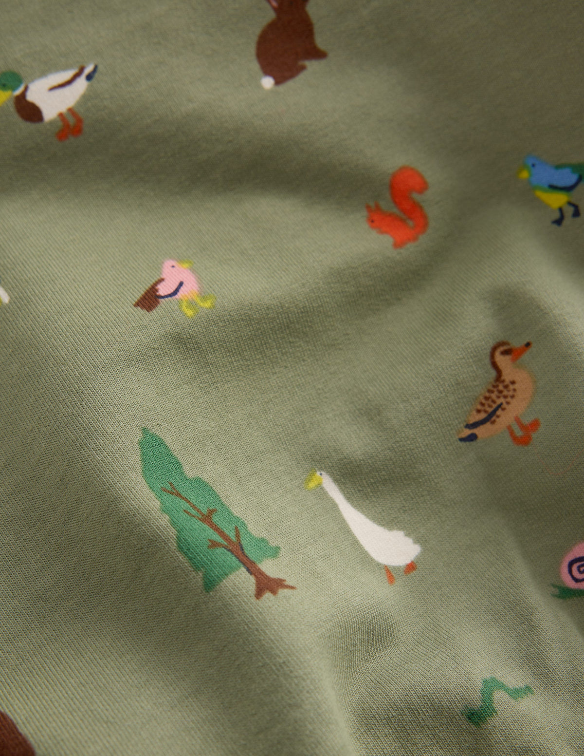 Sweatshirt-Spielset-Grün Waldtiere - Image 3