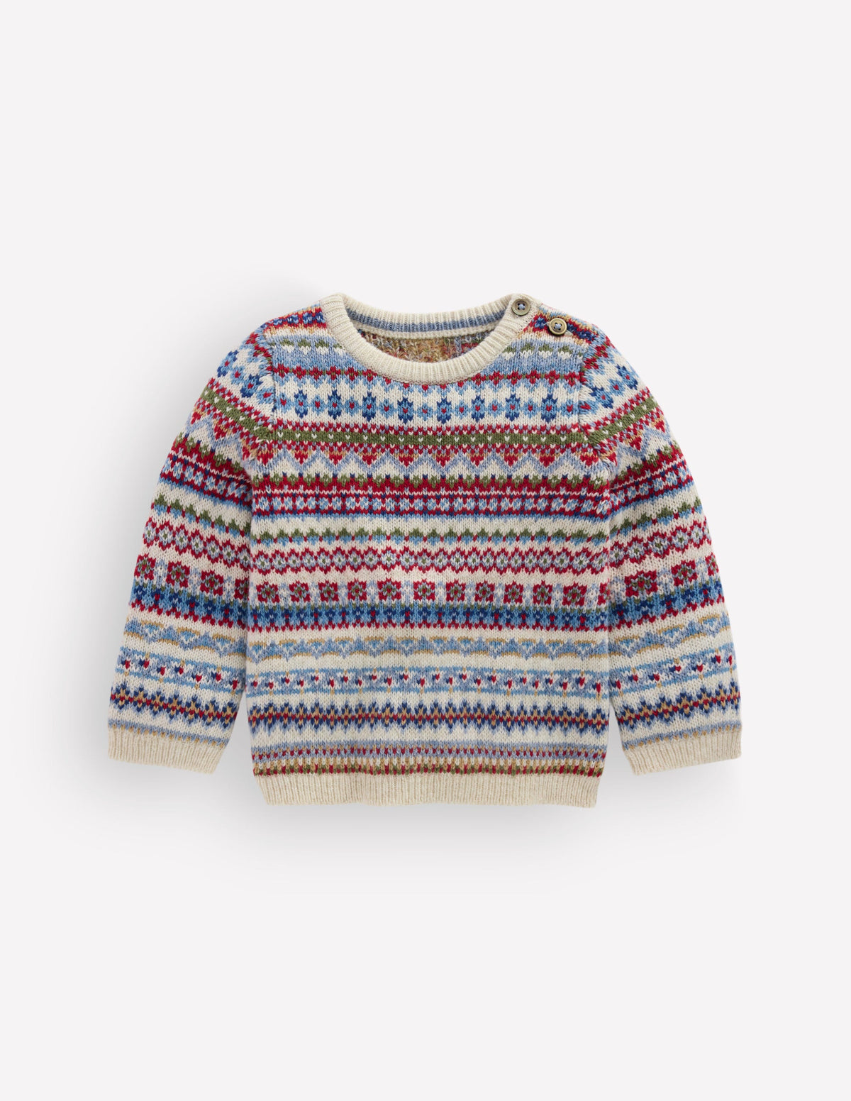 Fair-Isle-Pullover-Bunt Sanftes Fair-Isle-3