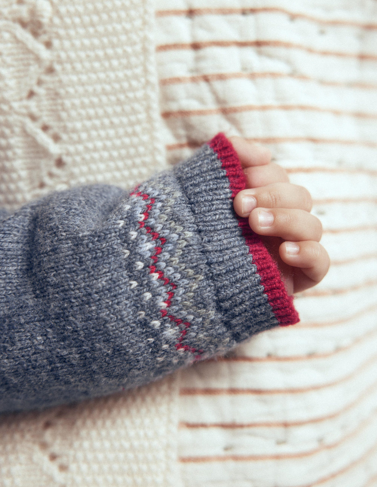 Fair-Isle-Pullover-Denim-Blau Meliert Postamt Am Nordpol-2