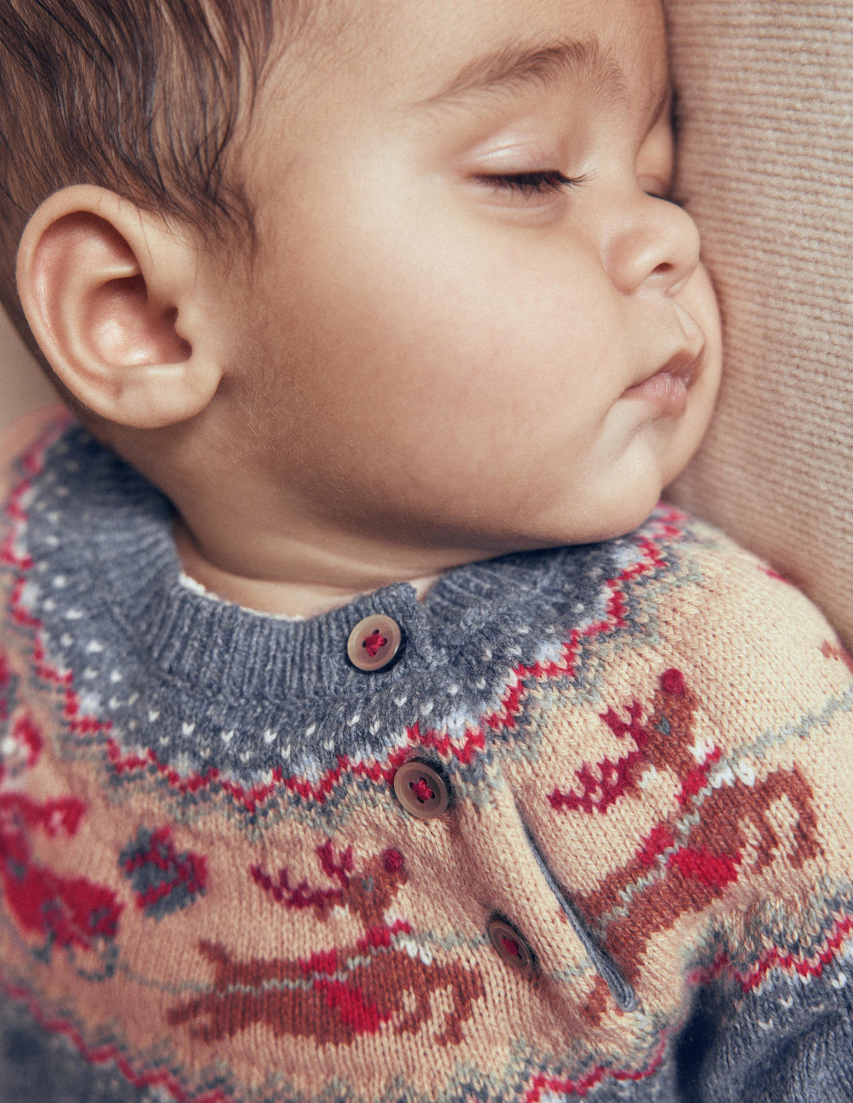 Fair-Isle-Pullover-Denim-Blau Meliert Postamt Am Nordpol - Image 5