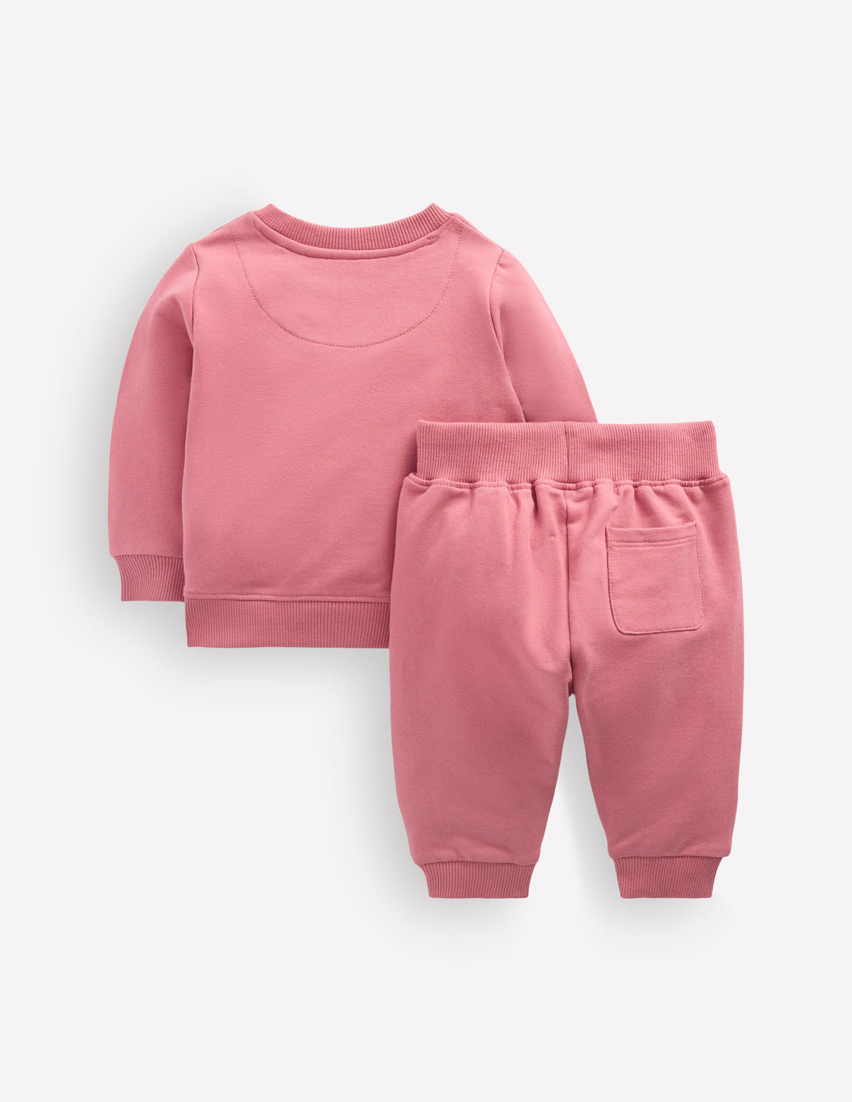 Sweatshirt-Set mit Applikation-Vintage-Rosa Schleifen-Applikation - Image 3