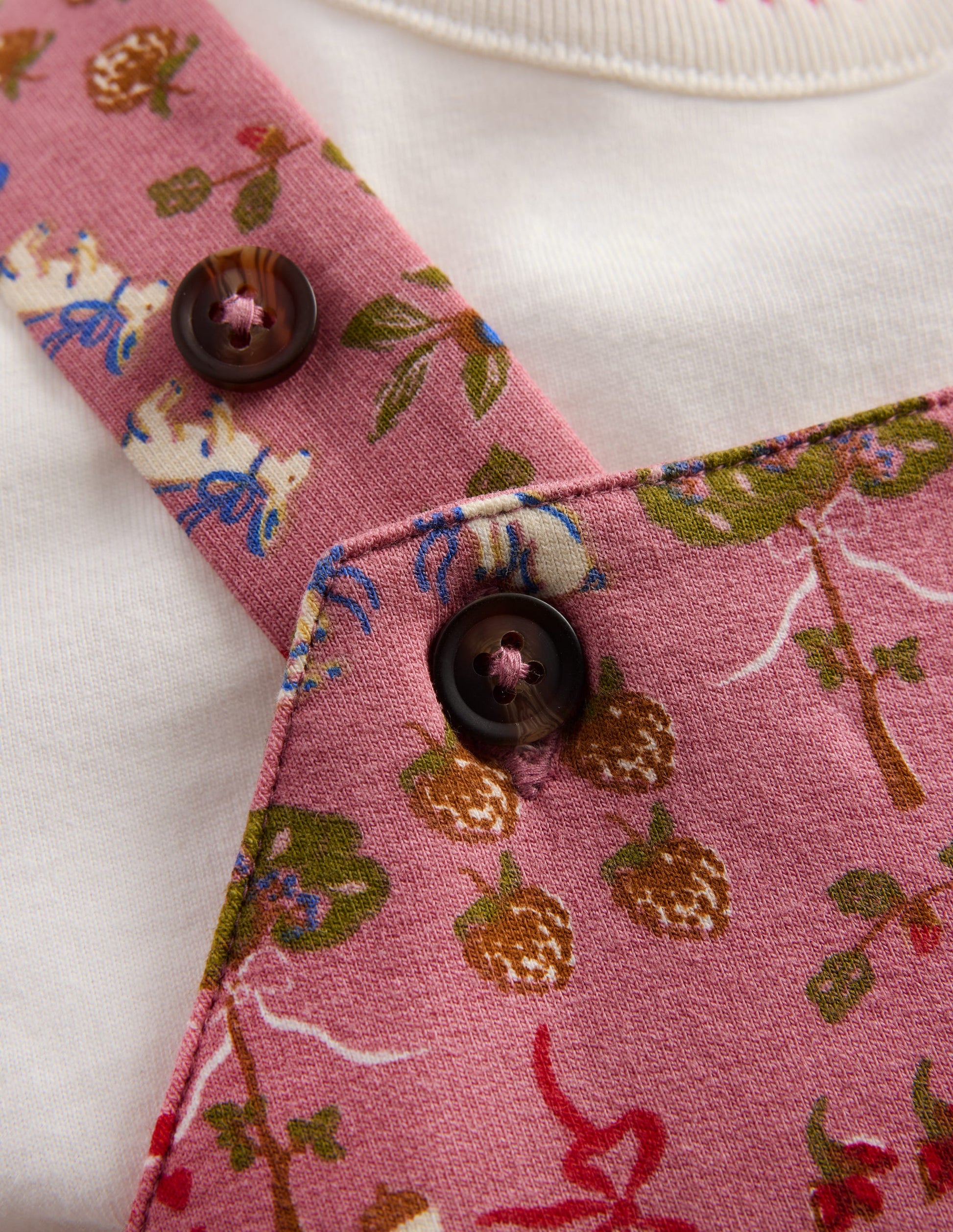 Jersey Dungarees Set-Pink Woodland-3