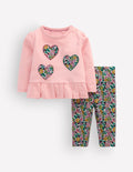 Appliqué Jersey Play Set-Heart Multi Floral