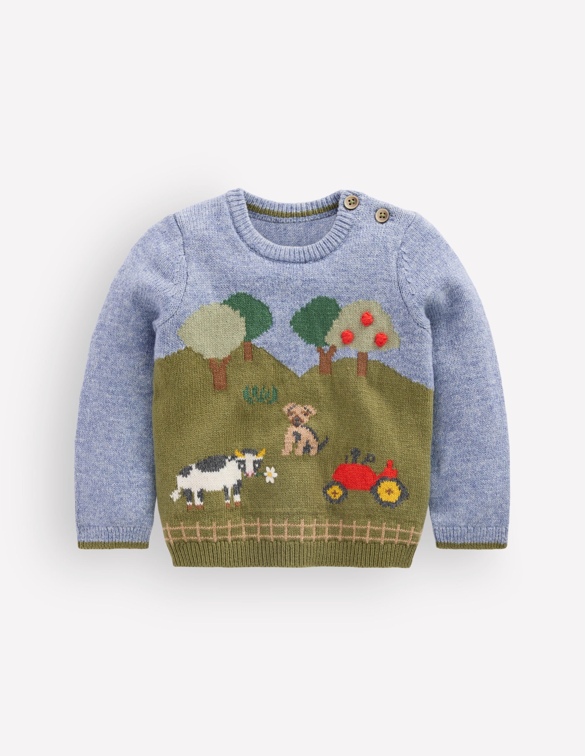 Baumwollpullover mit Logo-Bunt Bauernhof - Image 2