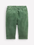Pantalon en velours côtelé de coton-VERT