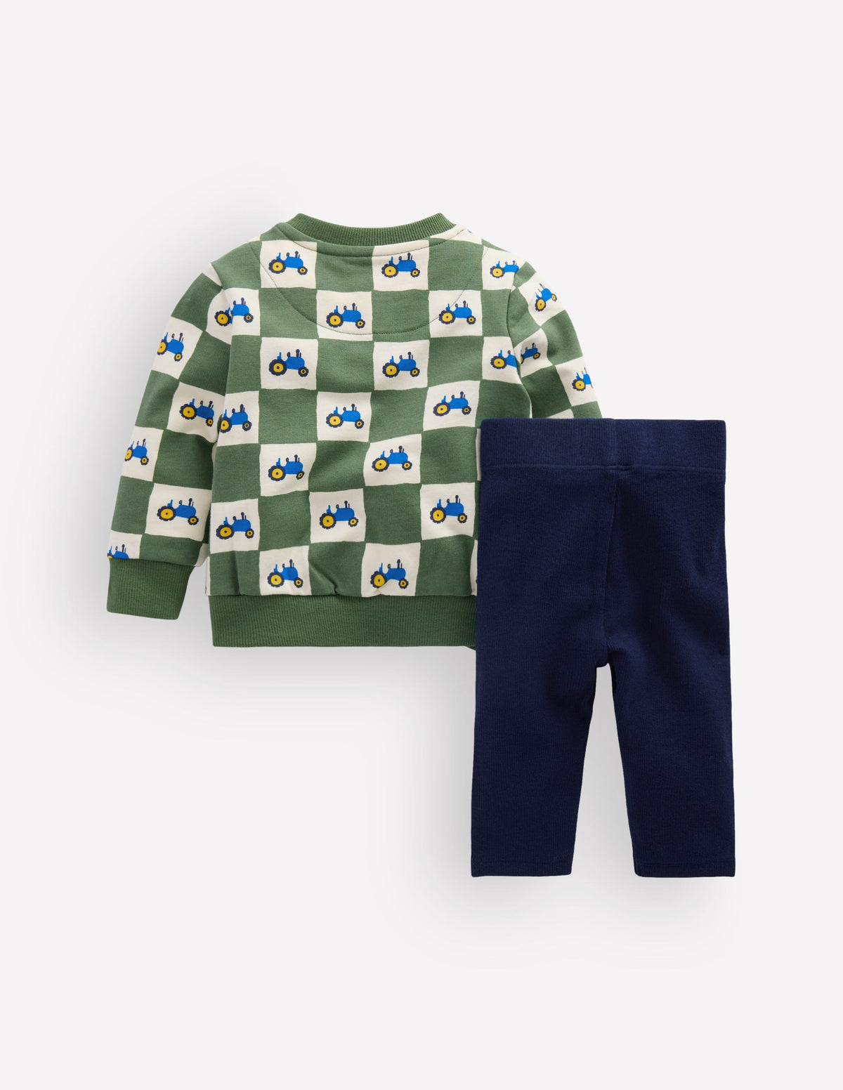 Ensemble sweat et legging-Tracteurs carreaux verts - Image 3