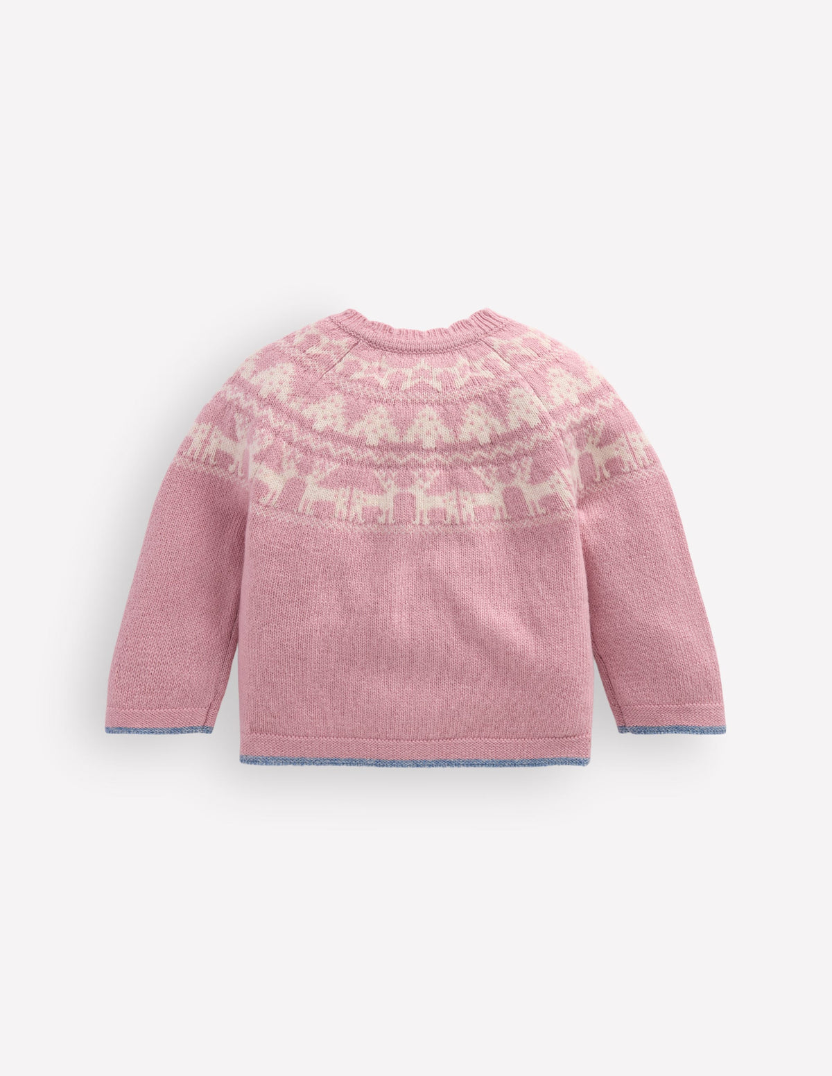 Fair-Isle-Strickjacke-Vintage-Rosa Meliert Festlich-2