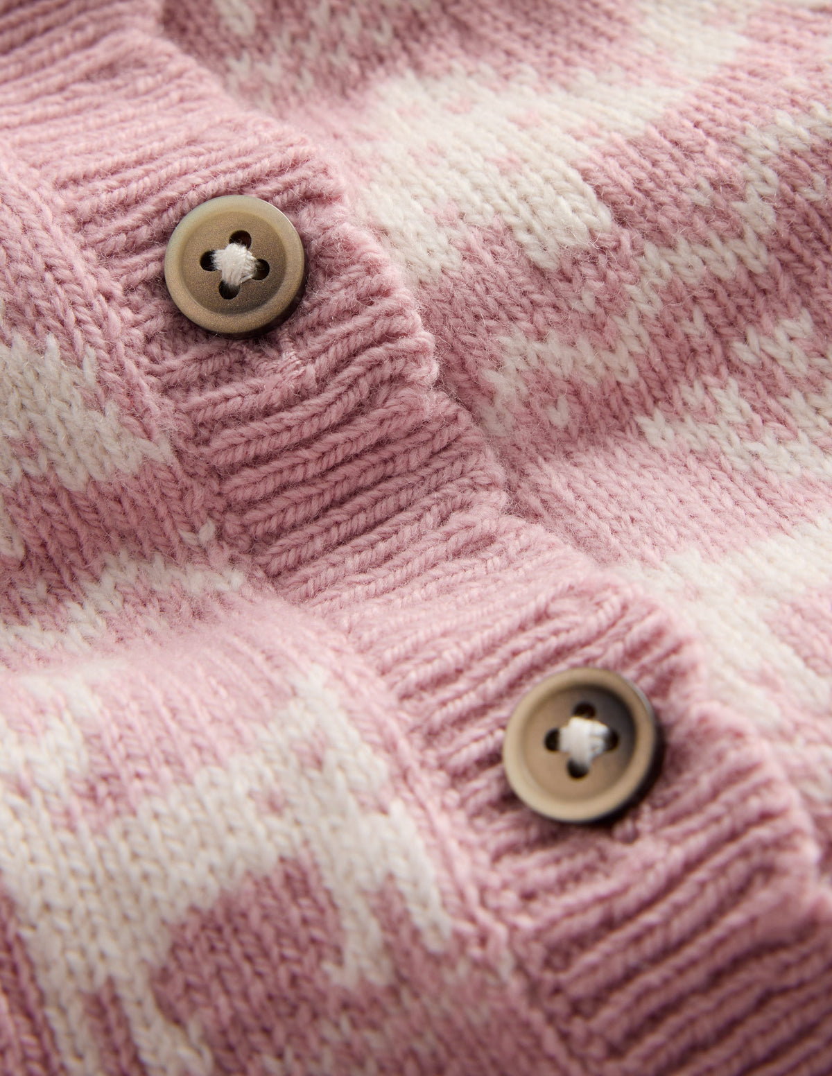 Fair-Isle-Strickjacke-Vintage-Rosa Meliert Festlich-3