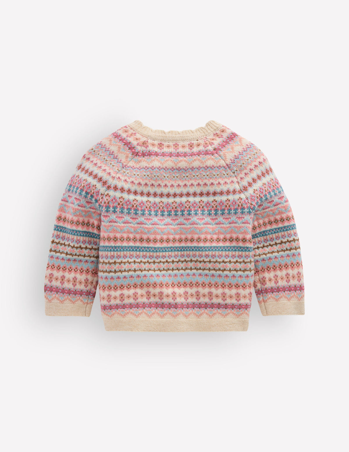 Fair-Isle-Strickjacke-Bunt Sanftes Fair-Isle - Image 3