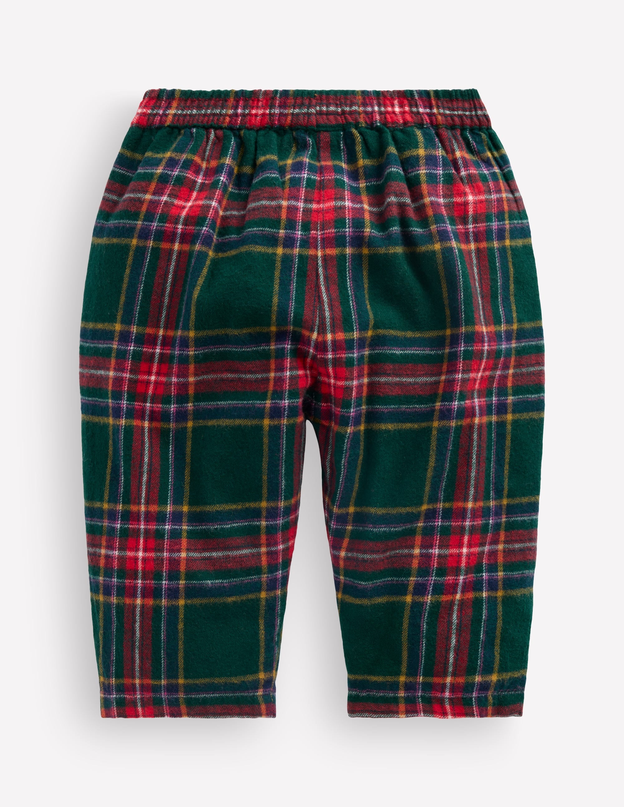 Pantalon tissé à enfiler-Carreaux verts/rouges - Image 2