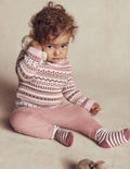 Fair-Isle-Strickpullover-Set-Rosa Heide