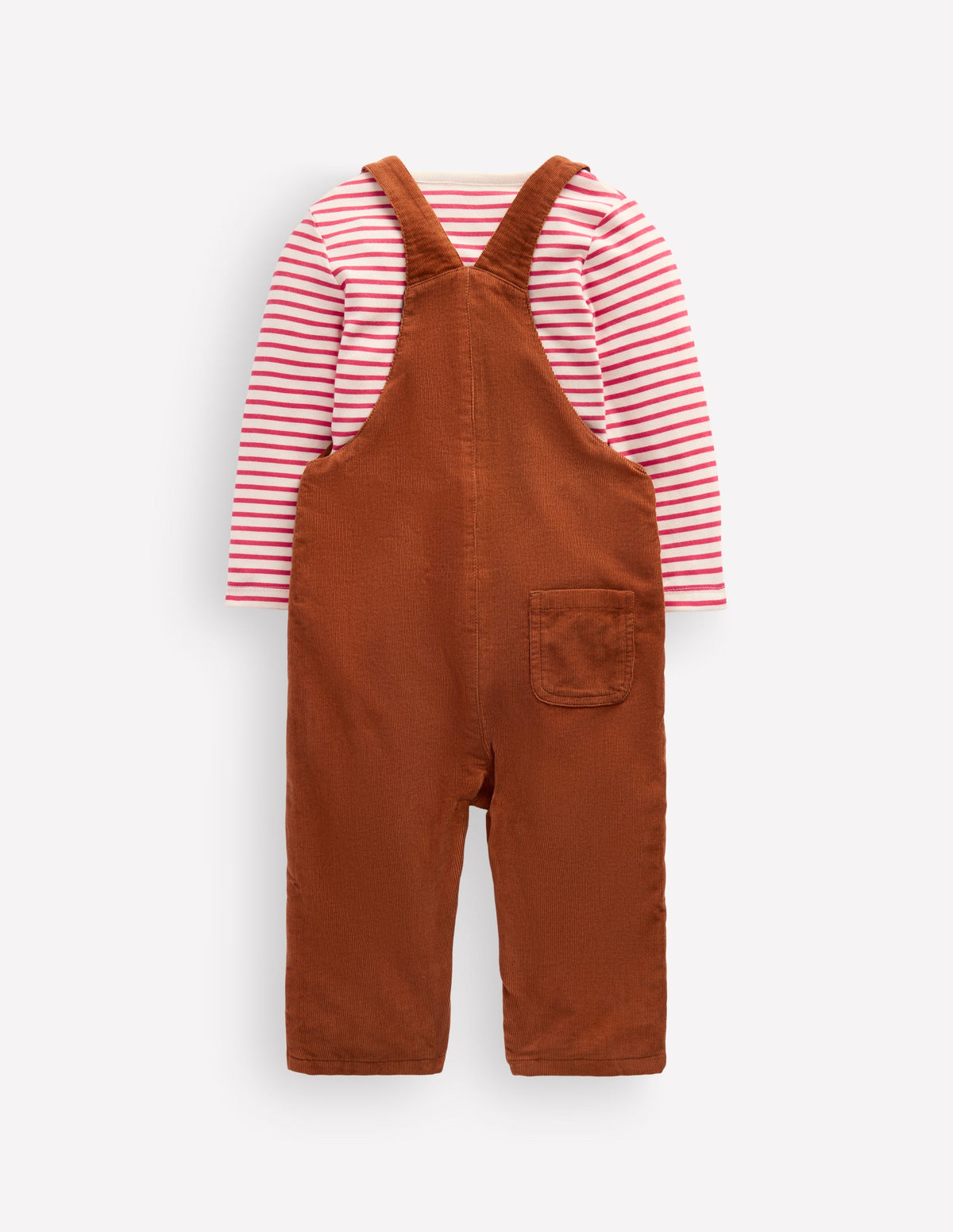 Originelle Cord-Latzhose im Set-Braun Rentier - Image 3